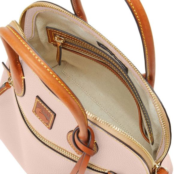 Dooney & Bourke Pebble Grain Domed Satchel - Oyster - Picture 3 of 4